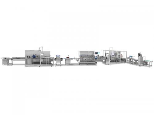Bottle Cartoning, Bundling and Case Packing Production Line -HRG 실롱