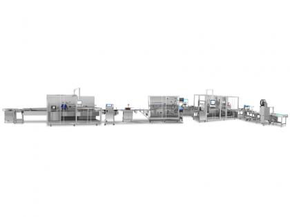 Bottle Cartoning, Bundling and Case Packing Production Line -HRG 실롱
